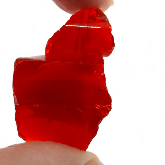 Amberina and Ruby Swirl Slag Art Glass Cullet #4S38 - Picture 2 of 6